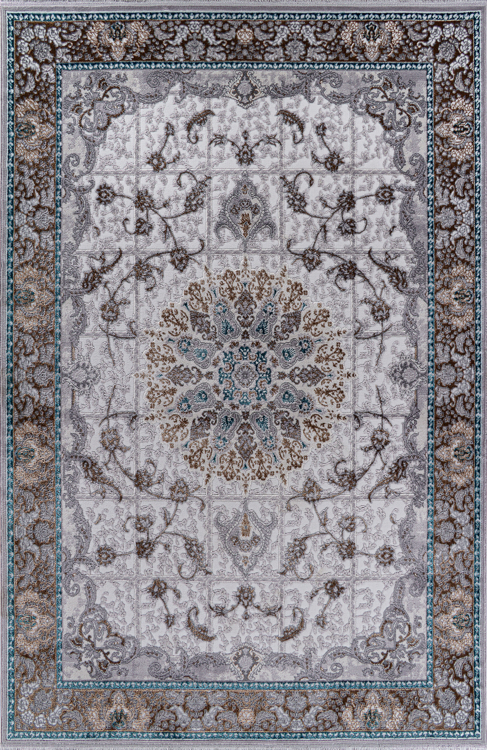 Ковер K640 - GREEN-BLUE - Прямоугольник - коллекция HALIF размер 300*400 см