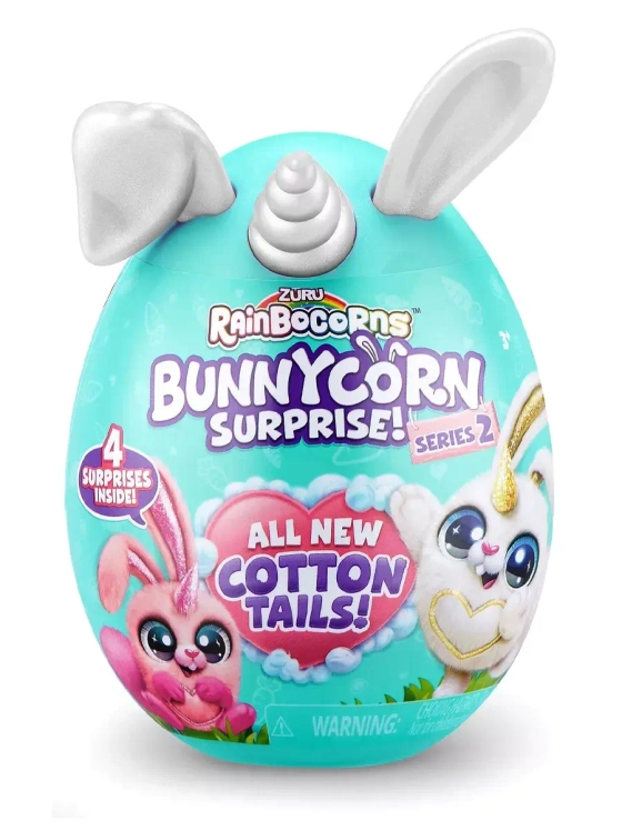 Мягкая игрушка сюрприз яйцо Rainbocorns Bunnycorn серия 2