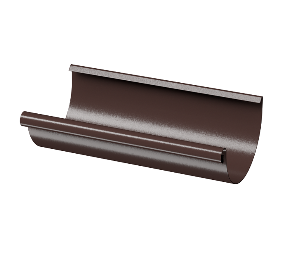 Docke STAL PREMIUM Желоб полукруглый D125 3 м (Шоколад 8019)