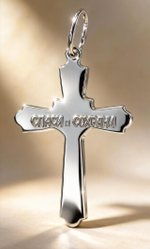 Ювелирный крест из серебра 925 пробы