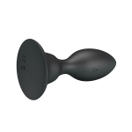 Черная анальная вибропробка 10,8см для ношения с пультом ДУ Mr.Play Vibrating Anal Plug Black BI-040076W-MR