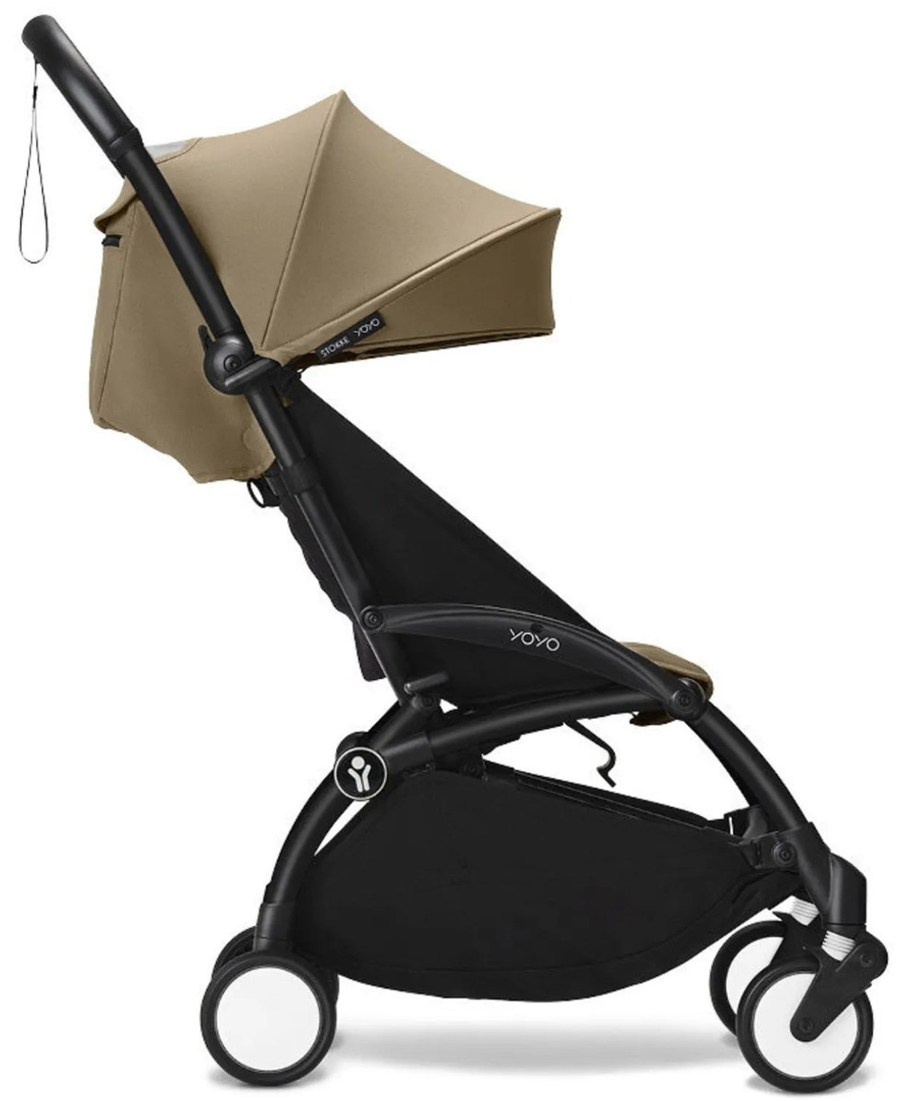 Коляска Stokke YOYO3 Newborn Shell рама чёрная Black 2 в 1 Toffee
