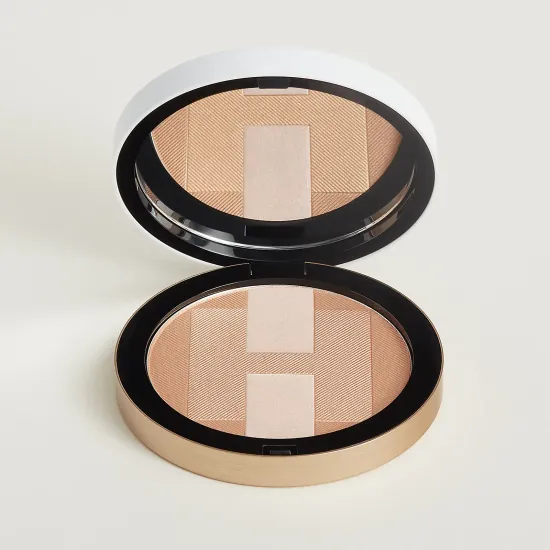 Hermes Plein Air H Trio Mineral Powder Минеральная пудра с перламутровым эффектом в оттенке Corail Mojave