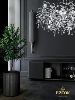 Люстра хрустальная потолочная 333007/600, люстра подвесная 320Вт