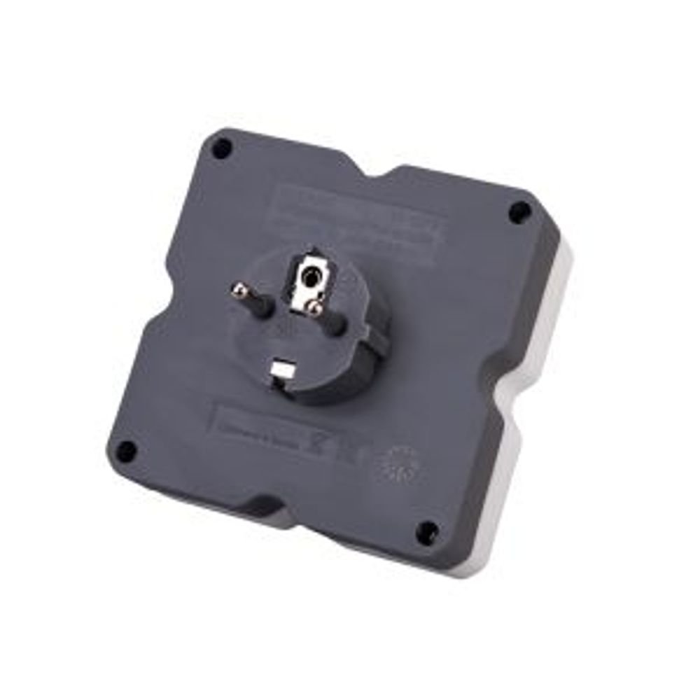 Четверник электрический 16А с/з белый REXANT