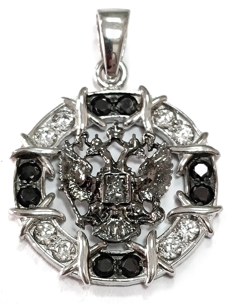 Ювелирная подвеска из серебра"Герб"