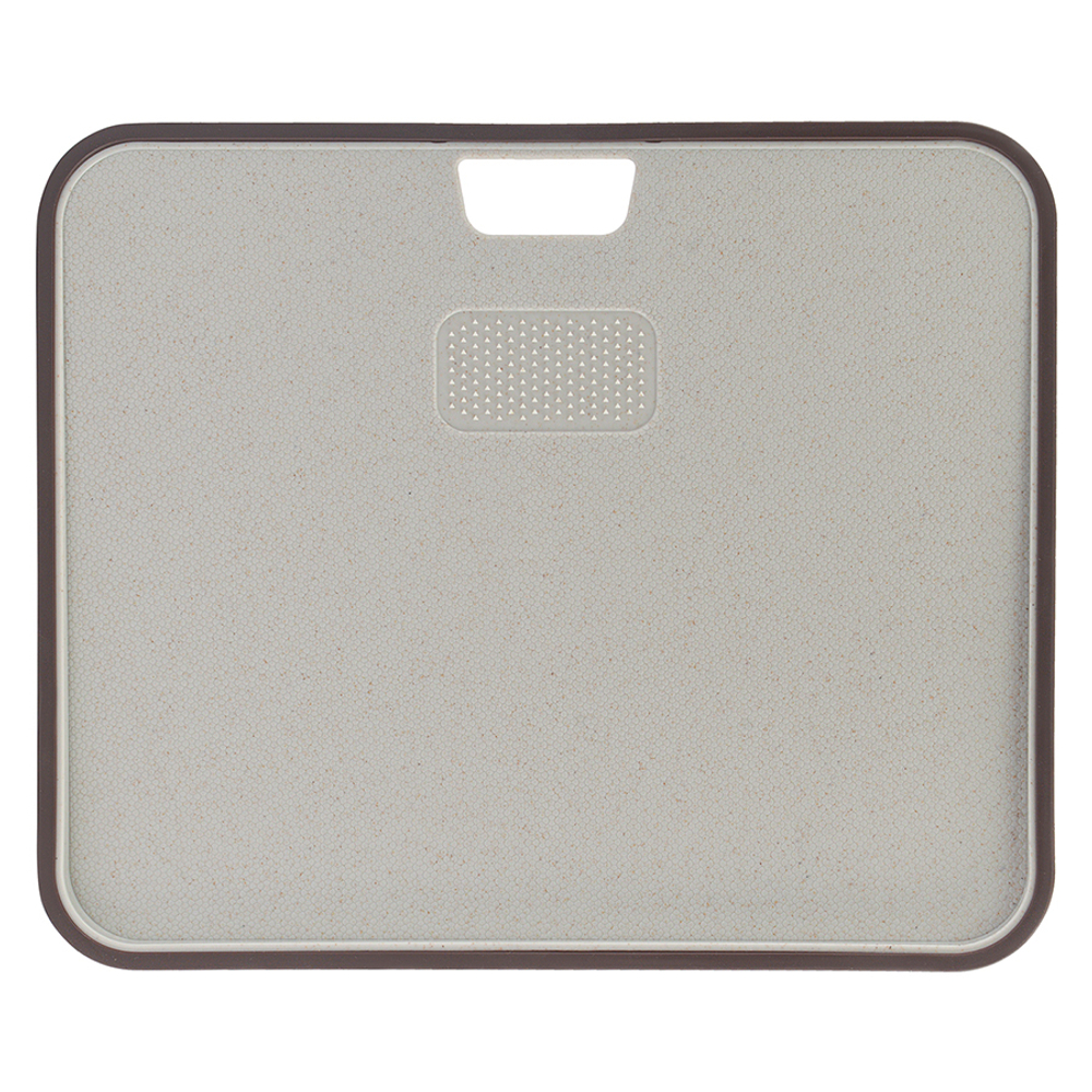 Доска разделочная 34х28см Smart Solutions Ness светло-серая с темно-сливовым кантом