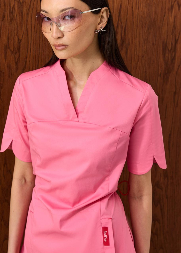 Топ медицинский женский Ньюлук, бабл хлопок