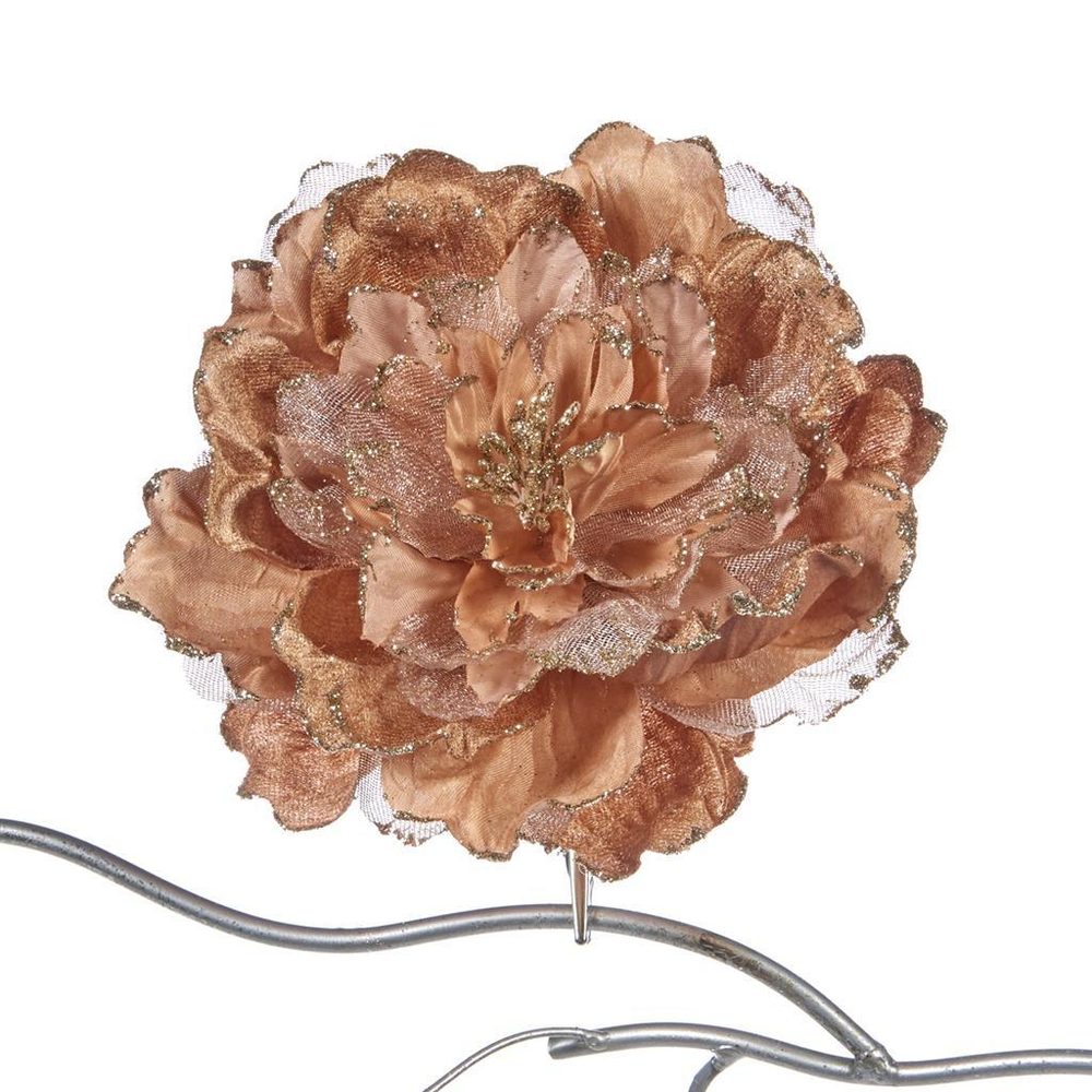 Пион на клипсе розовый 19см Goodwill Peony On Clip