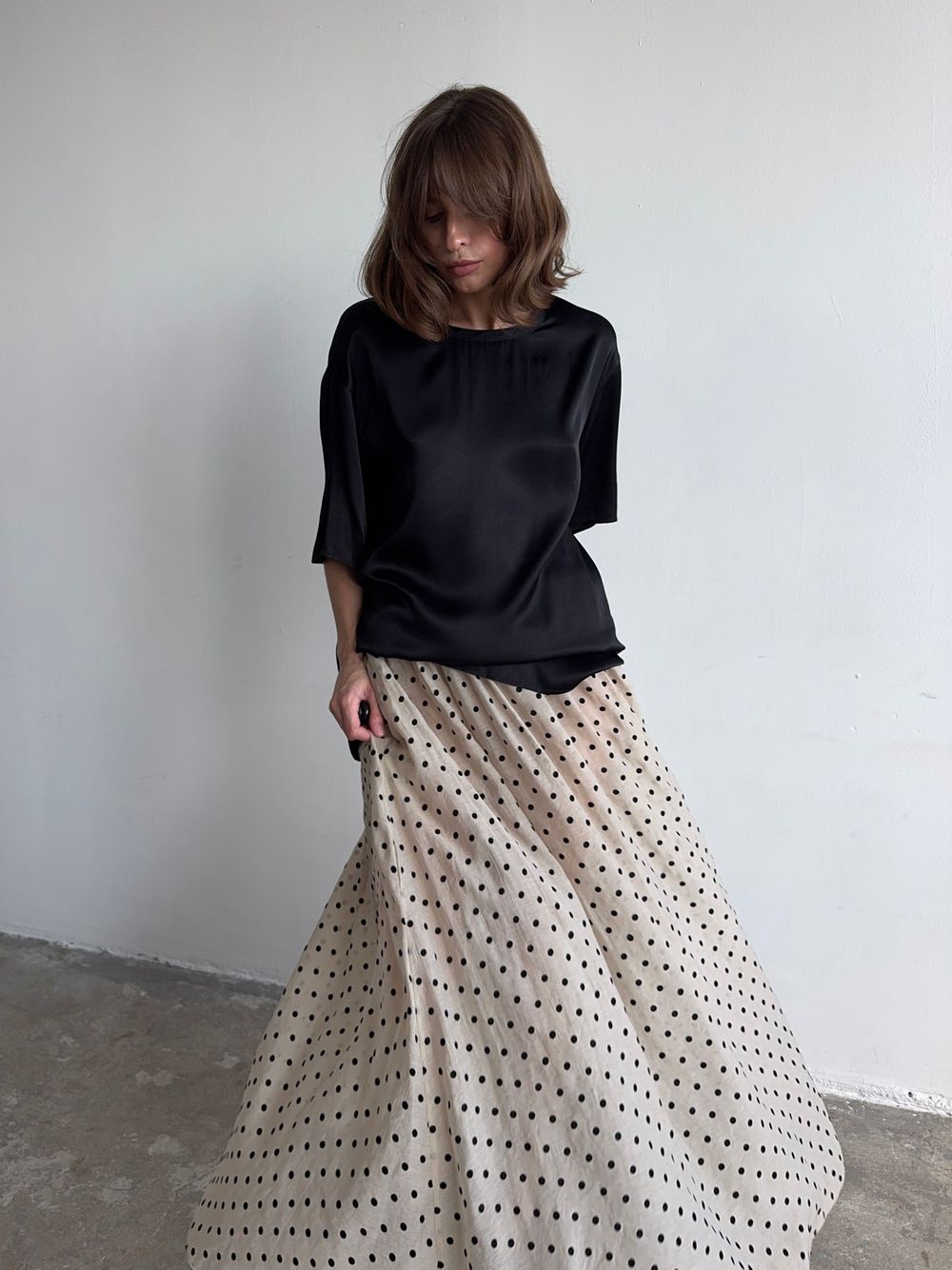 футболка AMI silk