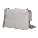 Сумка Pinko Soft Series Chain Swallow Silver Buckle Cowhide Messenger Bag Messenger Shoulder Bag Mini White, 1P21KU-Y5FF-I09