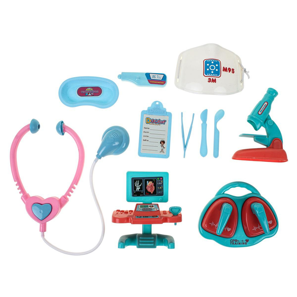 Набор доктора, чемодан на колесах с ручкой, 616-185