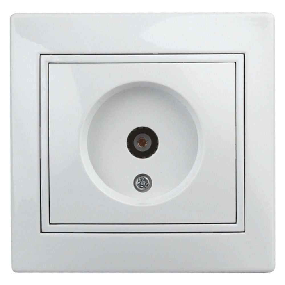 Розетка Intro Plano 1-301-01 TV одиночная, IP20, СУ, белый