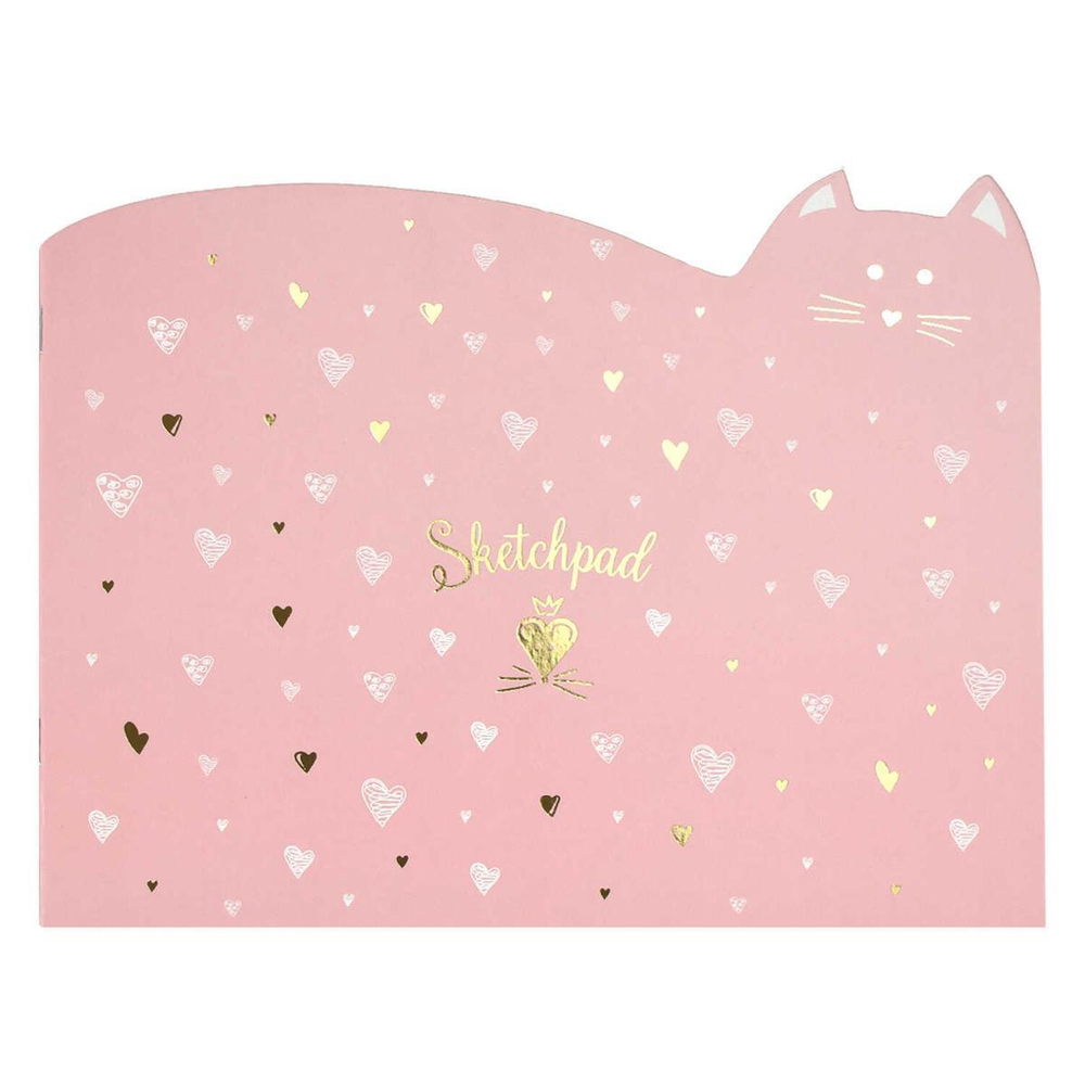 Скетчпад 260х210мм. 24л. "Нежность" мягкий переплёт, фигурная вырубка (Феникс+)