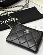 Женская сетчатая сумка Chanel черного цвета