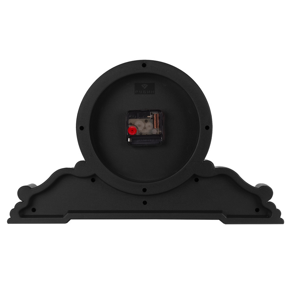 Часы настольные резные Рубин 4225-002 черный с медным