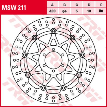 Диск тормозной TRW MSW211