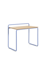 Tinn Письменный стол из ясеневого шпона с синей металлической конструкцией, 75 x 45,5