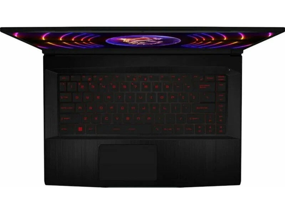 Ноутбук 15,6" MSI GF63 Thin 12UC-1094XRU Core i5 12450H/8Gb/512Gb SSD/NV RTX3050 4Gb/15.6" FullHD/DOS Черный (9S7-16R821-1094)