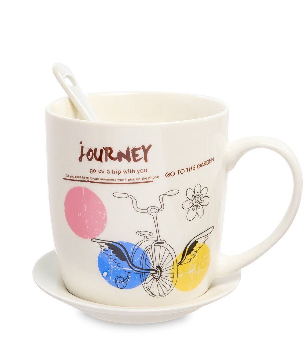 GAEM Art MUG-203/2 Кружка с ложкой «Мое путешествие»