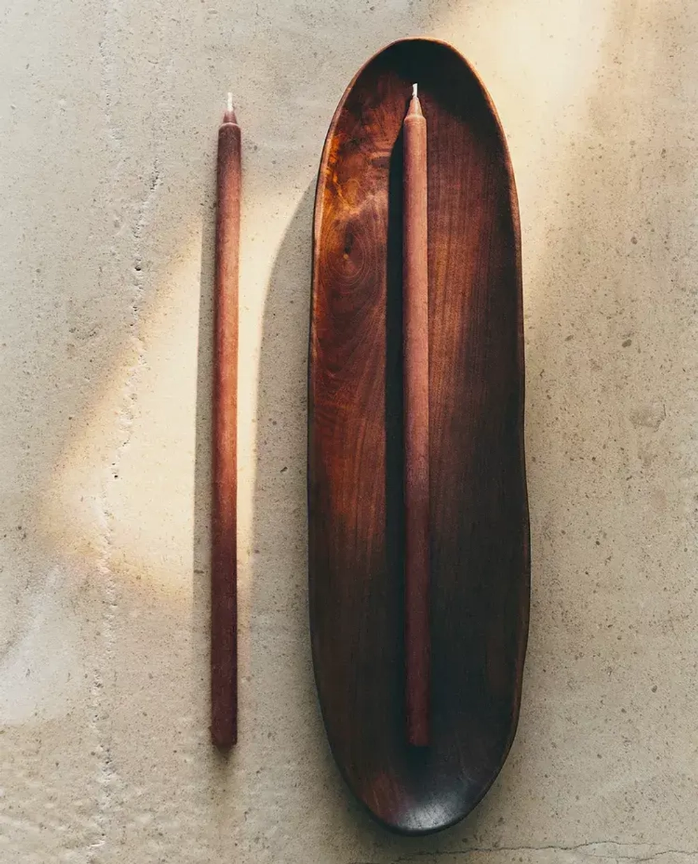 ZARA HOME НАБОР ЦВЕТНЫХ ДЕКОРАТИВНЫХ СВЕЧЕЙ ( 2 ШТ.), БЕЖЕВЫЙ