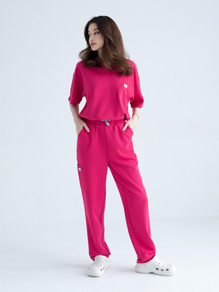 Костюм Oversize фуксия