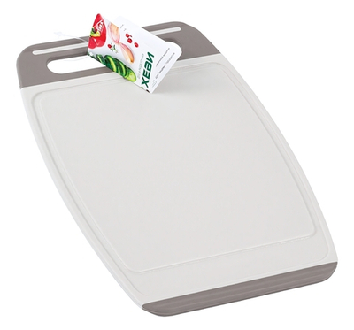 Доска разделочная ХЕВИ 300*200 мм антискользящие вставки, увеличенная толщина, желобки для отвода влаги М1565