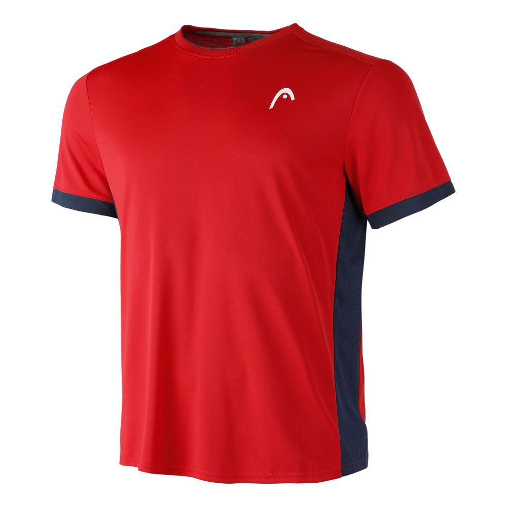 Мужское теннисное поло HEAD Slice T-Shirt Men - Red, Blue