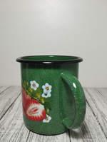 Кружка 1,0л с рисунком Клубника садовая изум. (12шт) 1с3с