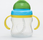 4591127 Поильник с силиконовой трубочкой, 250 мл, цвет голубой