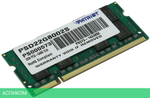Оперативная память Patriot DDR2-800 2GB PC-6400 SODIMM (PSD22G8002S)