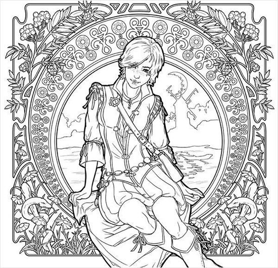 Ведьмак – Раскраска для взрослых