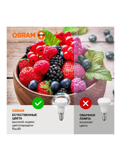 Лампа светодиодная LED Value LV R39 40 5SW/840 5Вт рефлектор матовая E14 230В 10х1 RU OSRAM 4058075582576