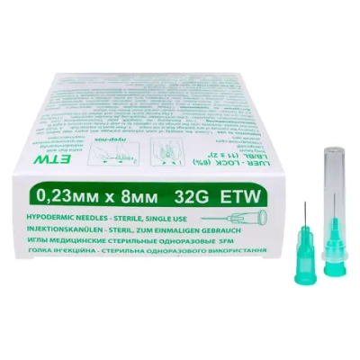 Игла для мезотерапии SFM ETW 32G 0,23 х 8 мм 50 шт