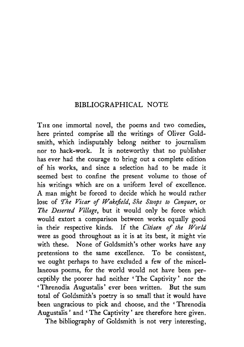 Select works of Oliver Goldsmith. comprising The vicar of Wakefield, Plays and poems | Oliver Goldsmith