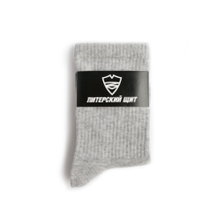 Носки Питерский Щит "Лого" Серый