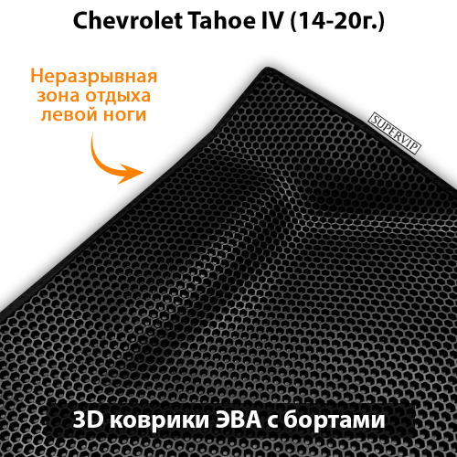 Передние автомобильные коврики ЭВА с бортами для Chevrolet Tahoe IV (14-20г.)