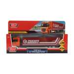 Модель ин. мет. "Тягач с прицепом" 19,5см, подвиж. дет. коробка 1547787-R (Технопарк)