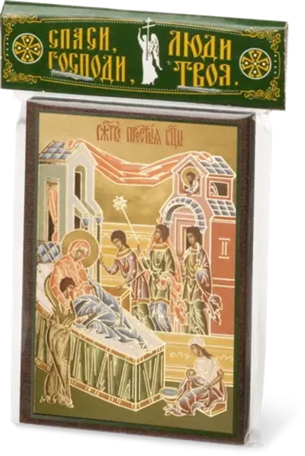 Икона БМ "Рождество Богородицы" 6х9 на МДФ-6