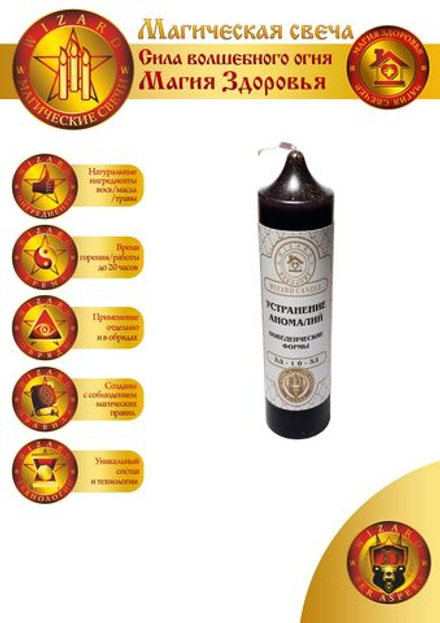 Свеча Устранение поведенческих аномалий