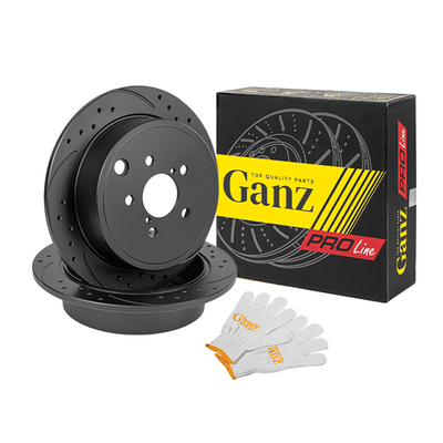 Диск тормозной GANZ задний перфорированный PRO-Line с покрытием (комплект - 2 шт) SUBARU Forester / Impreza Арт.: GIJ10128S