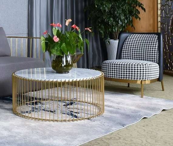 Кресло Pied de Poule, бежевое