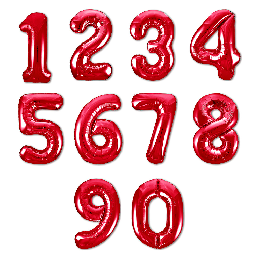 Шар "Цифра" красная