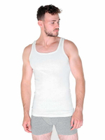 Майка мужская белый