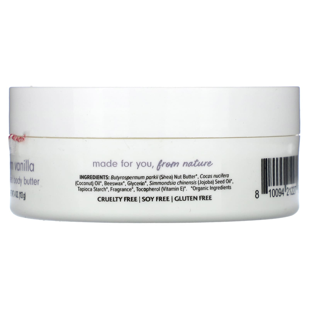 Dr. Mercola, Ola Botanicals, взбитое масло для тела, согревающая ваниль, 113 г (4 унции)