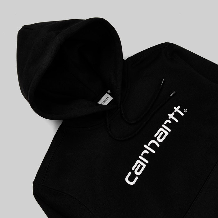Толстовка мужская Carhartt WIP Hooded Sweatshirt артикул:I030547_black - купить в магазине Дайс
