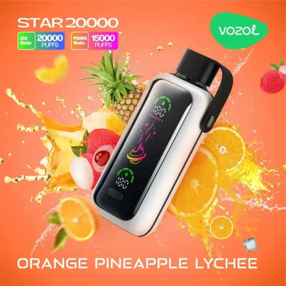 Vozol STAR 20000 - Orange Pineapple Lychee (5% nic)