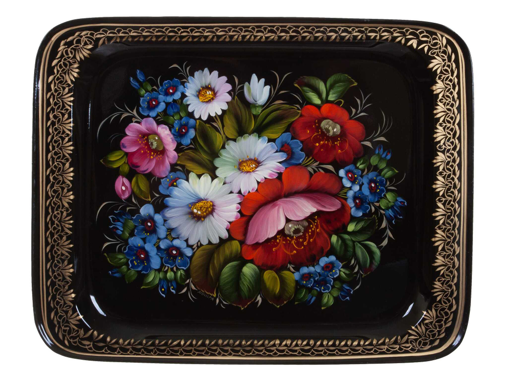 Zhostovo metal tray A13D16112023016