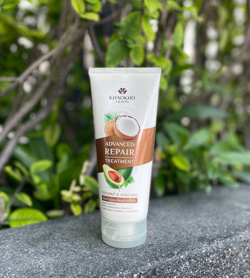 Восстанавливающая маска-лечение для волос Кокос и Авокадо Advansed Repair Treatment Coconut And Avocado Khaokho Talaypu