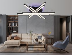 Ambrella Потолочный светодиодный светильник с пультом LineTech FL6272